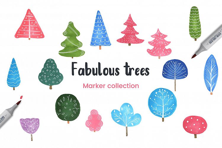 Fabulous Trees Marker Collection