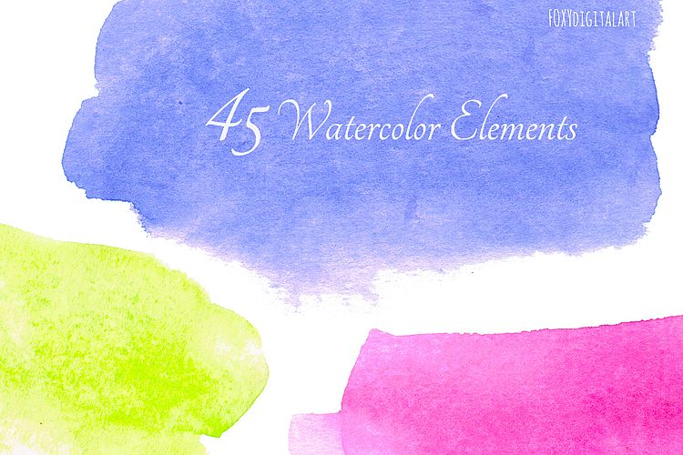 Watercolor Background Watercolor Blotches