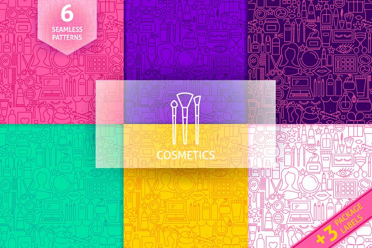 Cosmetics Line Tile Patterns