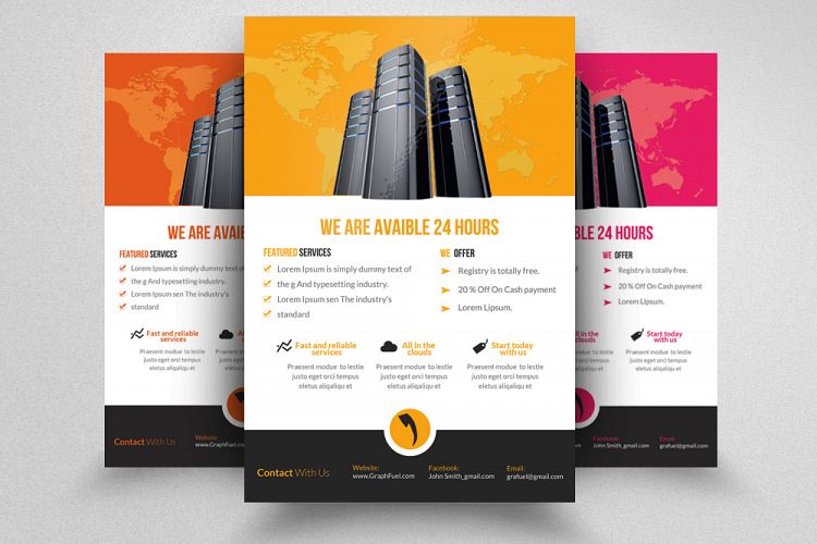 Web Hosting Flyer Template