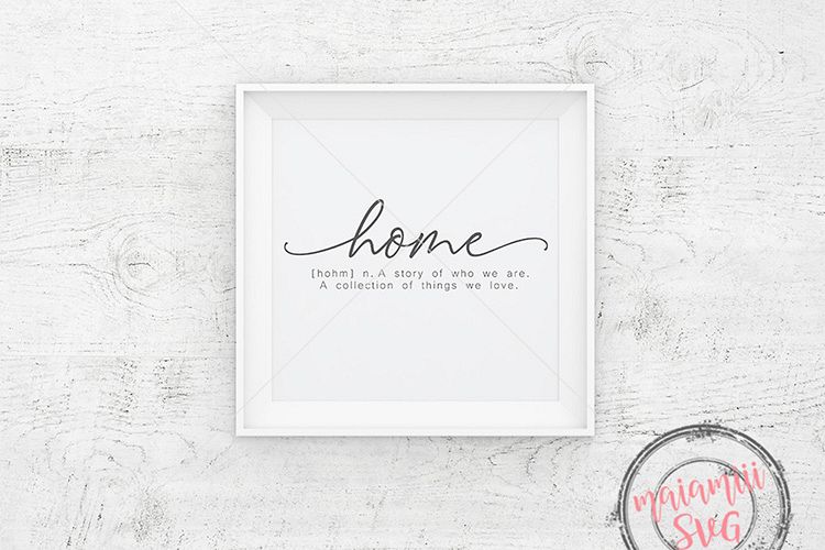 Home Definition Svg, Home Svg, Wood Sign Decor