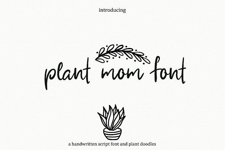 Plant Mom Font   Doodles