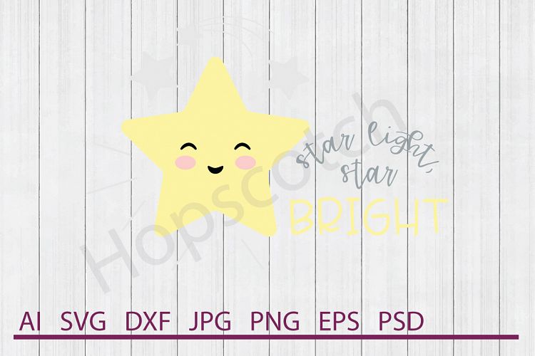 Star SVG, Light Bright SVG, DXF File, Cuttable File