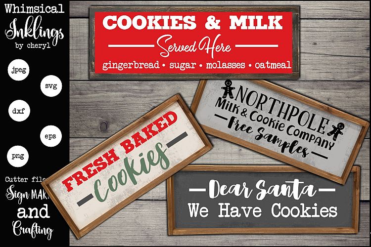 Cookies And Milk SVG Set