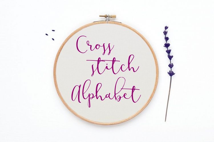 Cross Stitch Alphabet Pattern (Alph48)