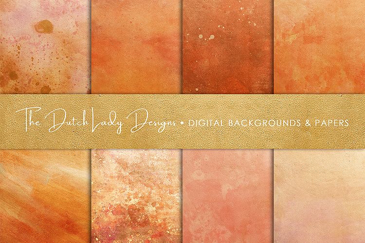 Copper & Rose Gold Textures Scrapbook Paper