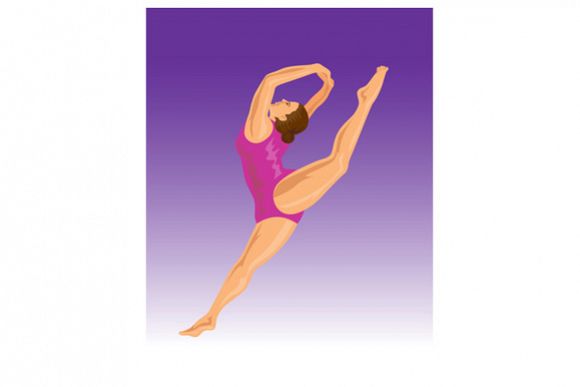Gymnast Jumping Split example image 1