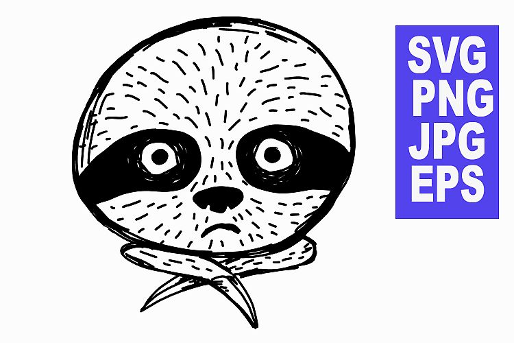 Sloth didnt sleep last night - SVG JPG PNG EPS