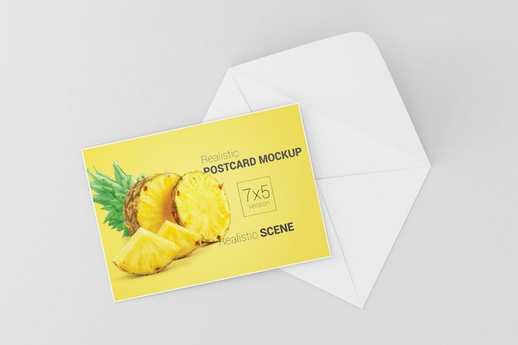 Download Postcard / Invitation Card Mockup - 7x5 (77657) | Mock Ups ...