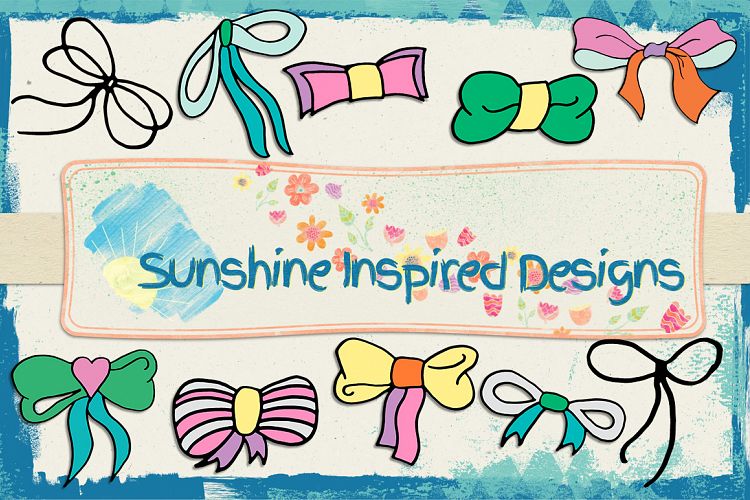 Doodle Bow Templates No.1