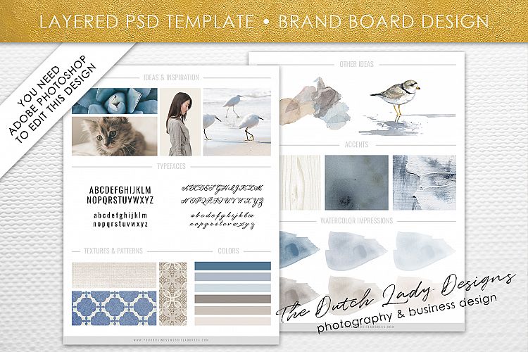 PSD Brand & Design Board Template - Design #4