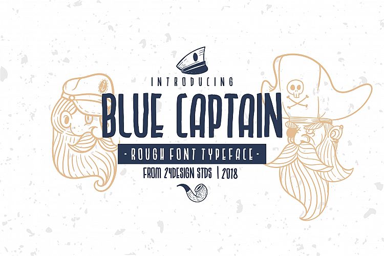 BLU CAPTAIN ROUGH FONT
