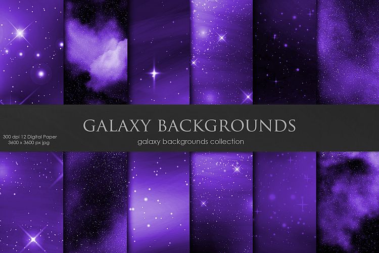 Galaxy, Space Purple Backgrounds