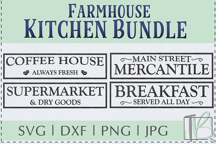 Farmhouse Kitchen SVG Bundle, Kitchen SVG Cut Files