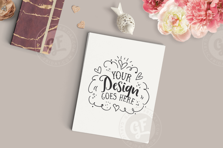 Feminine Styled Desktop Scene Mockup