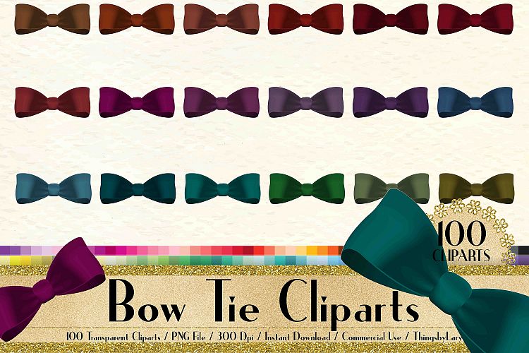 100 Transparent Velvet Bow Tie Clip Arts, Groom, Father Day