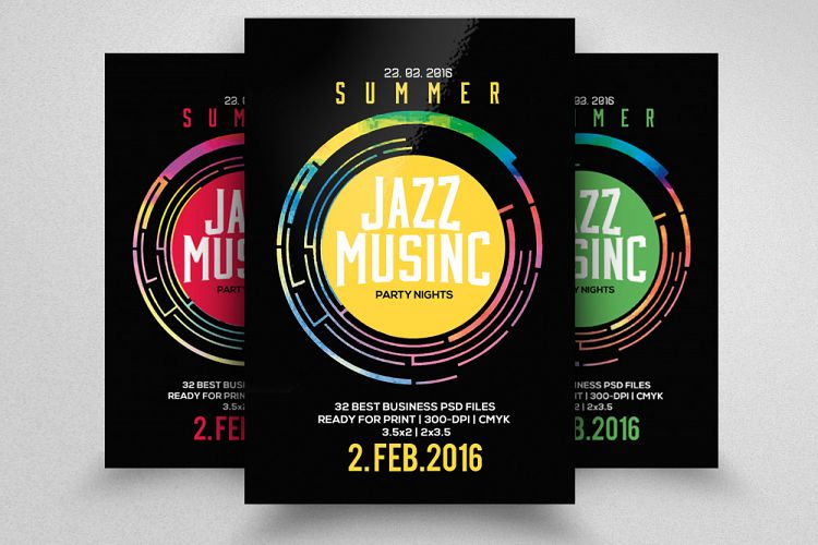 Jazz Music Party Flyer