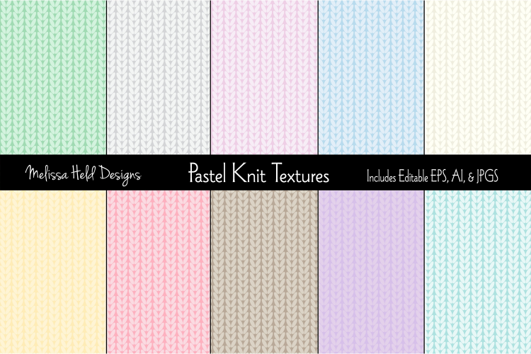 Pastel Knit Textures
