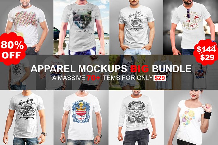 Tshirt Mockups Big Bundle