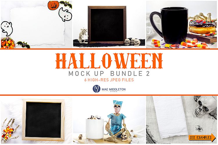 Halloween Mockup Bundle, styled photos, high-res jpg & psd