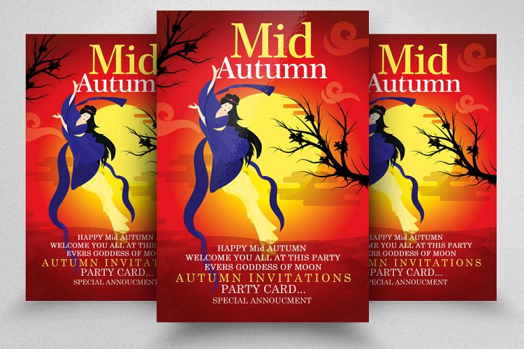 Mid Autumn Festival Flyer Template