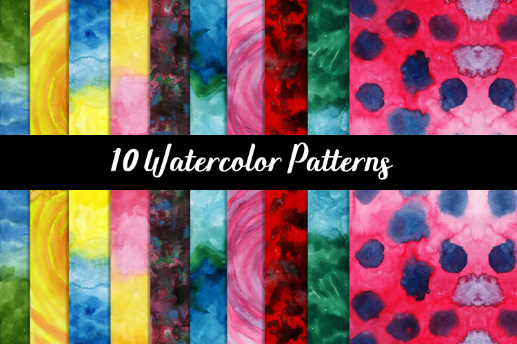 WATERCOLOR PATTERNS,WATERCOLOR BACKGROUNDS,WATERCOLOR TEXTURES