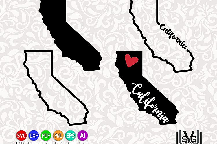 California designs- California outline svg - California state cut files - Love California svg - California prints svg - Cricut files