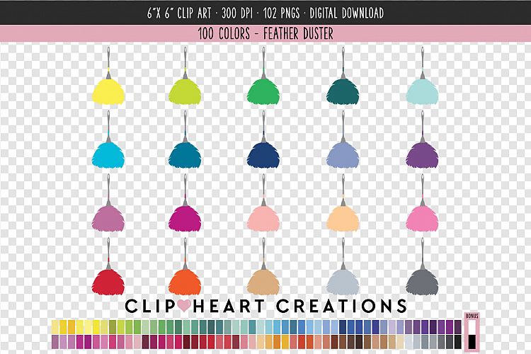 Feather Duster Clip Art - 100 Clip Art Graphics