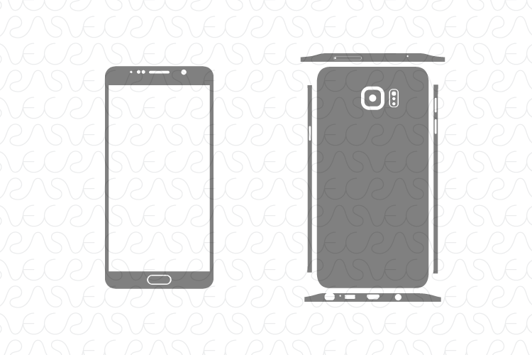Samsung Galaxy Note 5 / Decal Cut file Vector Template 2015
