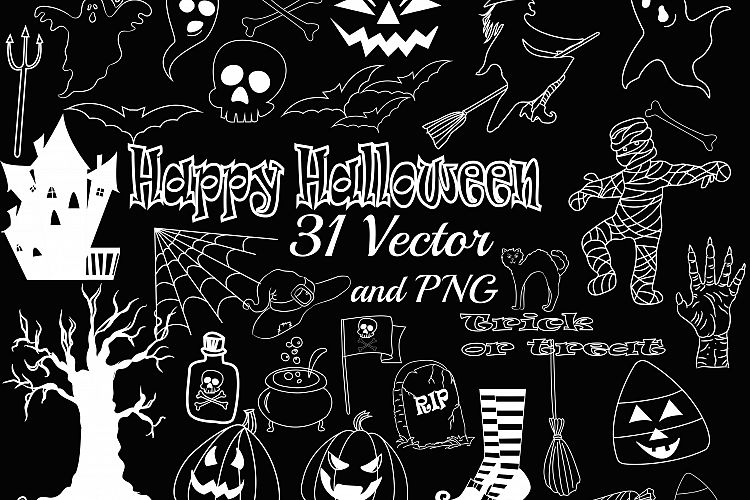 Halloween Chalk clipart