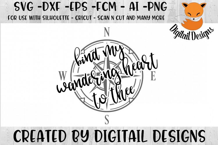 Bind My Wandering Heart SVG - png - eps - dxf - ai - fcm -