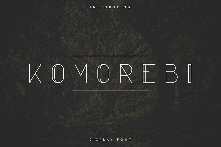 Komorebi Display Font