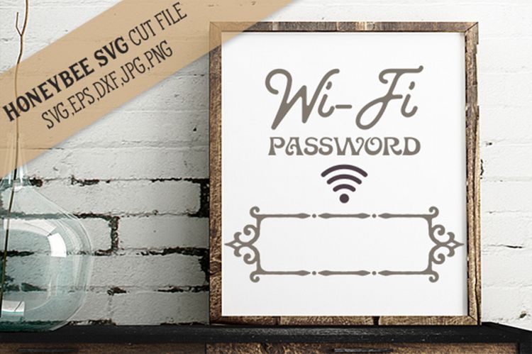 Wifi Password SVG Cut File