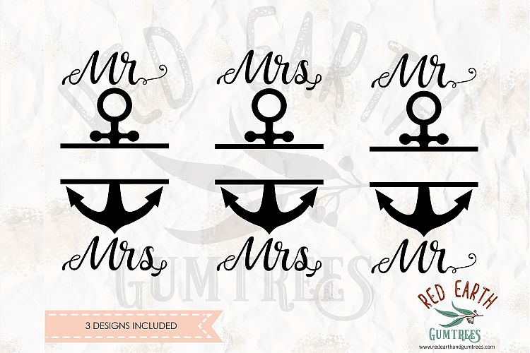 Mr & Mrs, mr & mr, mrs & mrs split monogram SVG,DXF,PNG,EPS