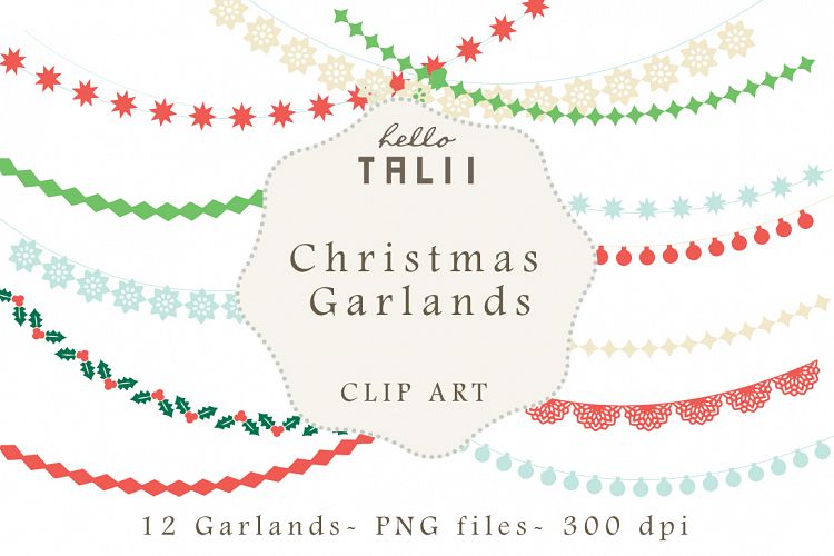 Download Free Decorations Download Christmas Garlands Clip Art Free Design Resources