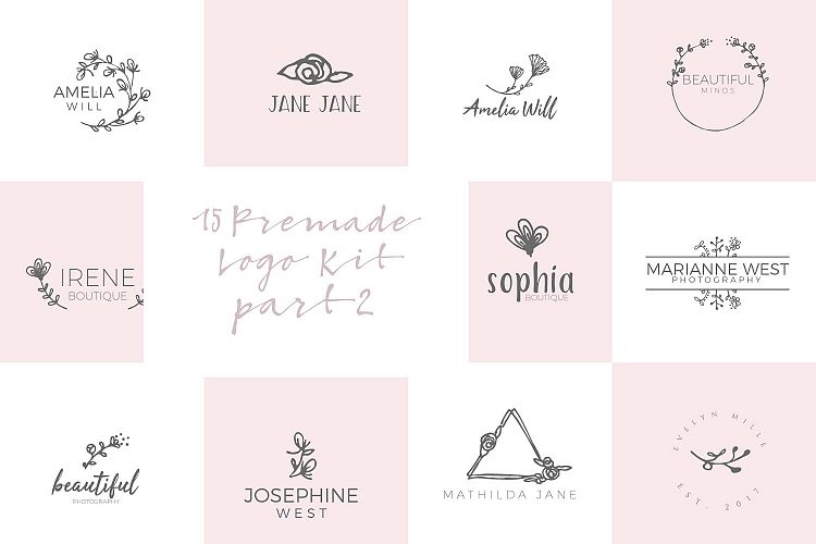 Feminine Premade Logo Kit part 2