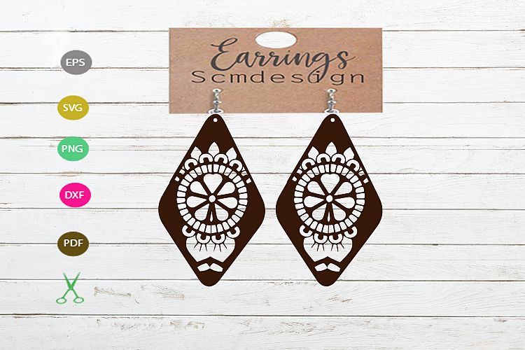 Earrings SVG,mandala svg,earrings cut file, earrings bundle