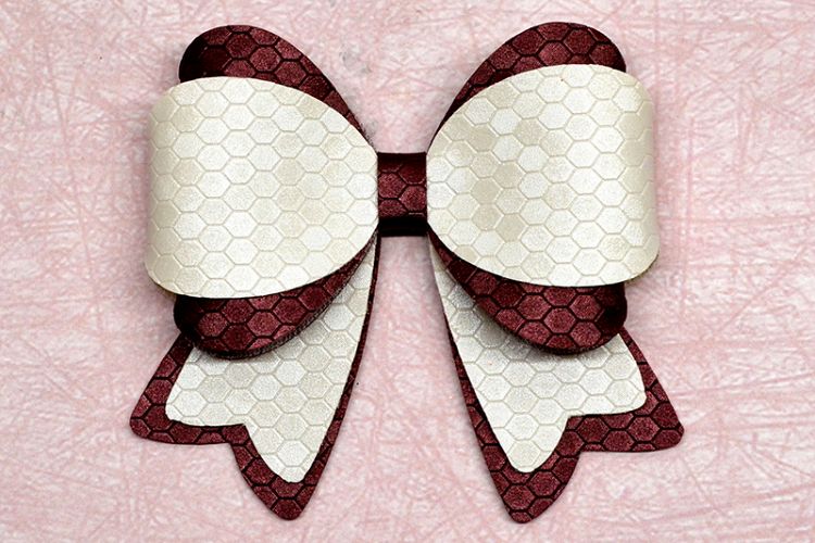 Hair bow template SVG, DIY leather bow template (361432) | SVGs