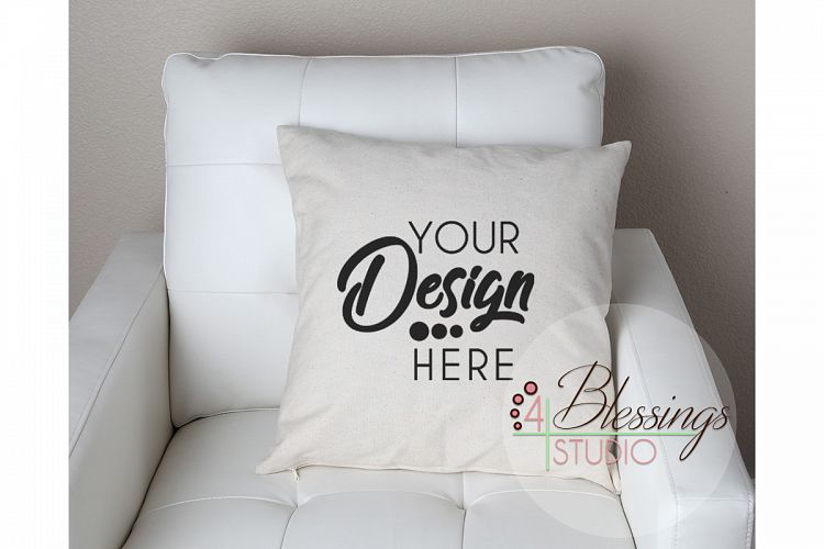 Pillow Mockup Canvas Pillow Mockup Pillow Stock Photo