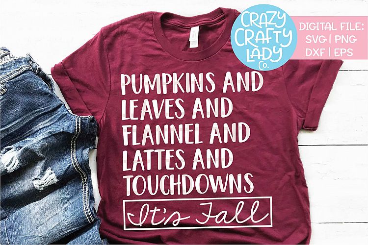 Its Fall Football SVG DXF EPS PNG Cut File