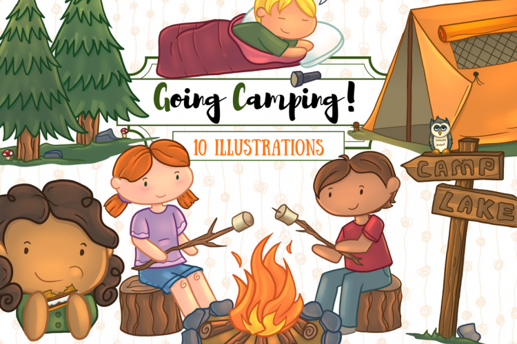 Going Camping Clip Art Collection