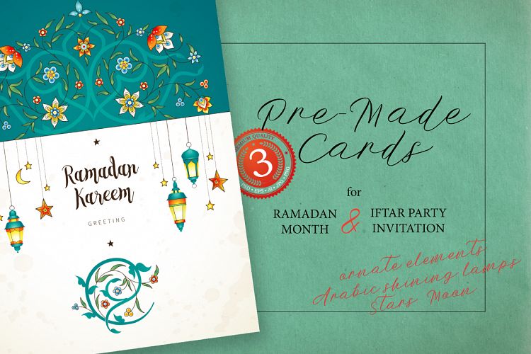 4. Set Of Ramadan Pre-Made Cards