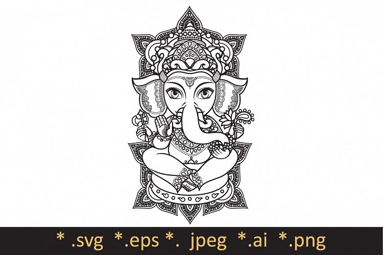 Hindu elephant God Lord Ganesh.
