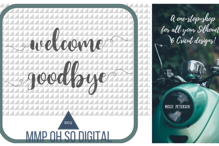 Welcome SVG, Goodbye SVG, Front Door, Back Door, Text Vector, Cut file, for silhouette, for cricut