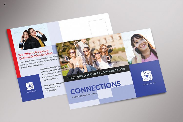 Technology Post Card Design