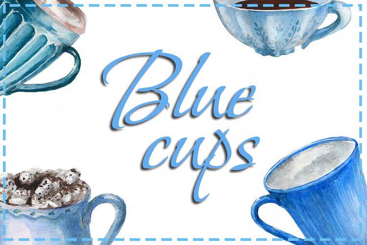 Blue cups
