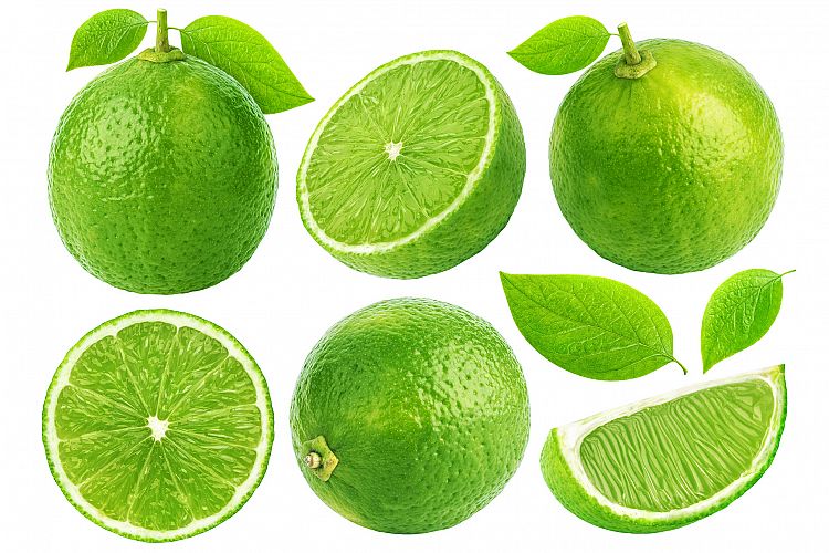 Lime isolated on white background