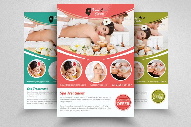 Beauty Spa   Body Massage Flyer