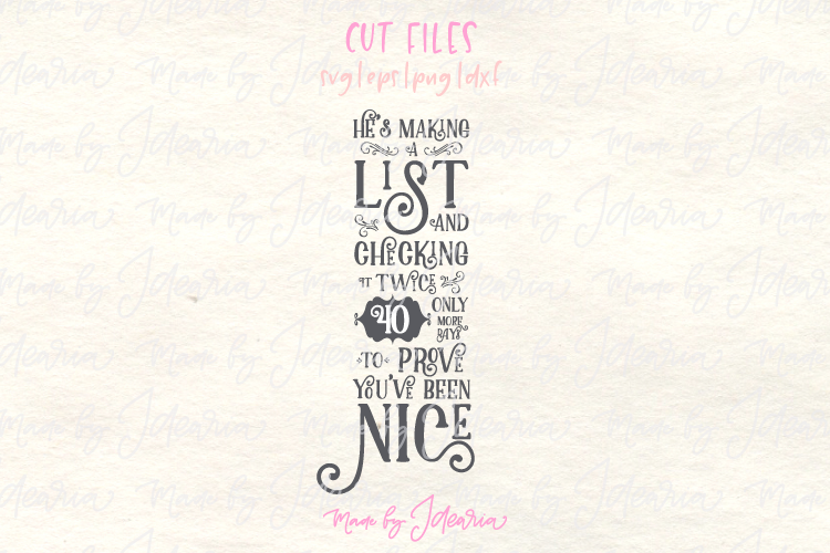 Christmas Countdown Svg