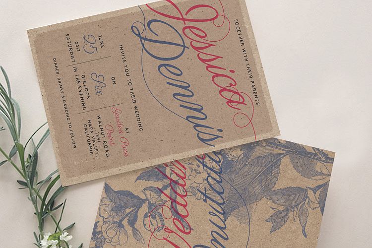 Rustic Wedding Invitation Suite
